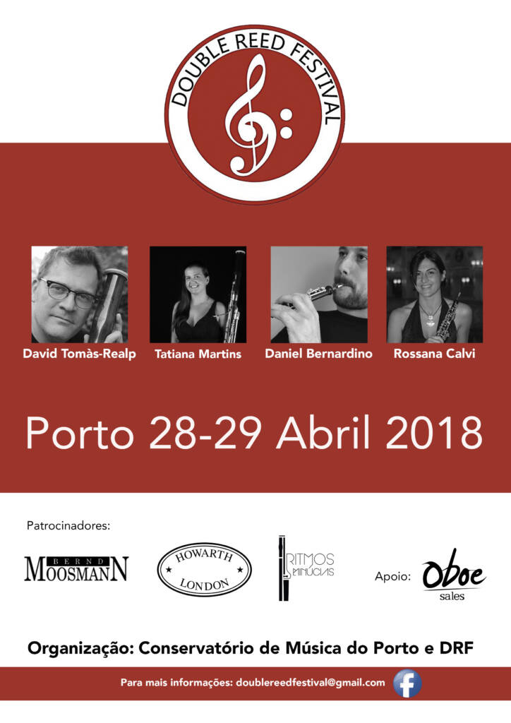 Double Reed Festival Ritmos e Minúcias Reparação e manutenção de