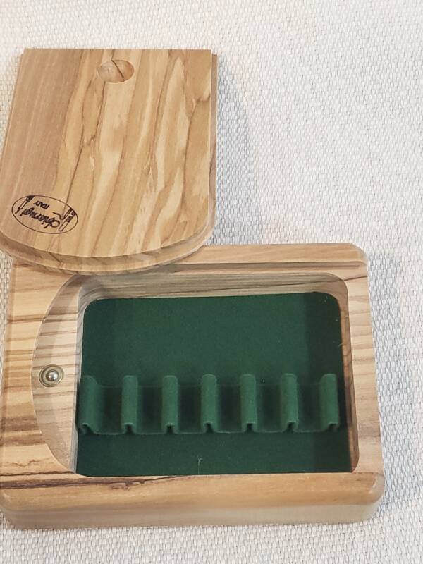 Caixa em madeira para 6 palhetas - "Chiarugi"