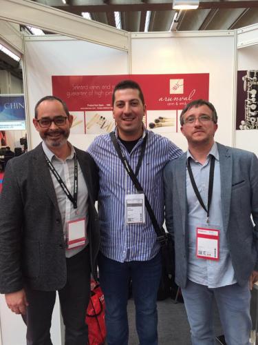 Ximo Vicent Vidal Martínez, Tiago Almeida e Alfredo (Arunval) - Musikmesse 2017, Frankfurt